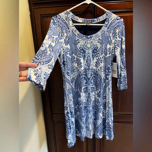 Karen Kane NWT 3/4 Length Sleeve T-Shirt Dress - S - Picture 6 of 8